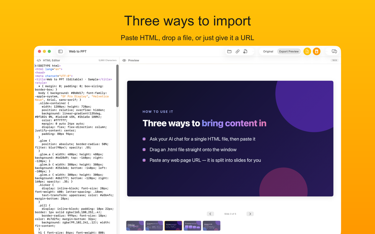 Web to PPT (Editable) screenshot