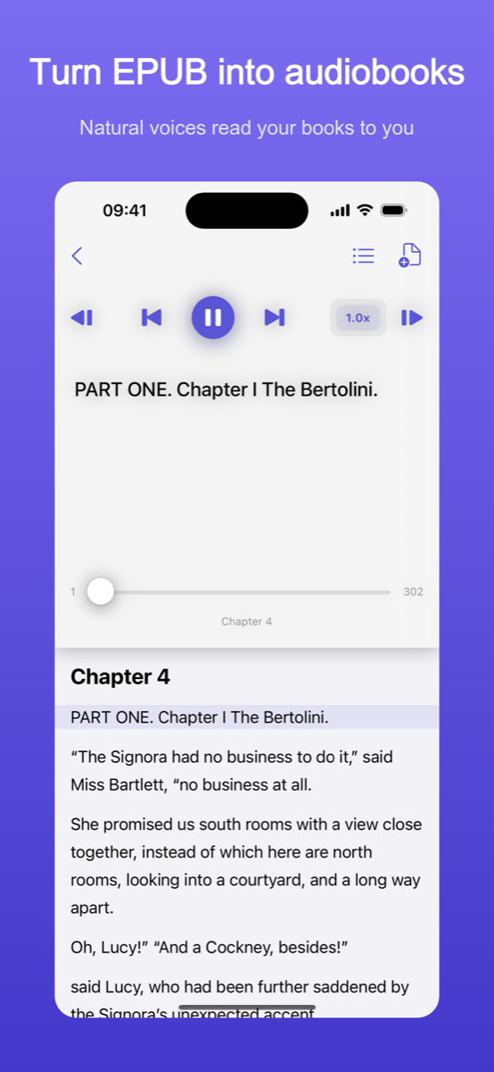 EpubAloud screenshot