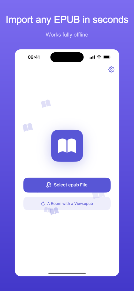 EpubAloud screenshot