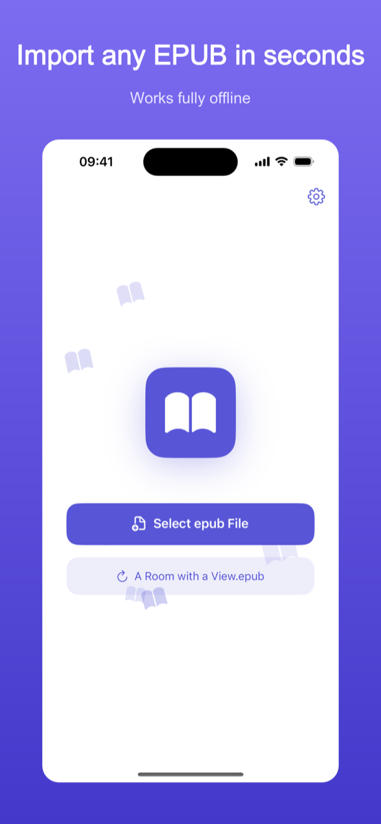 EpubAloud: EPUB to Audiobook screenshot