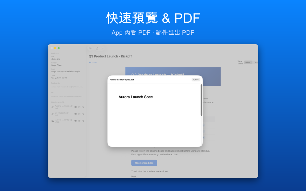 Tiny MSG Viewer screenshot